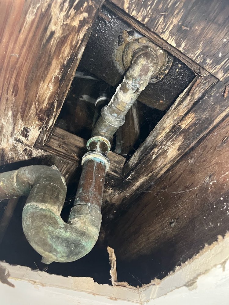 Aging cast iron drain line before full replacement